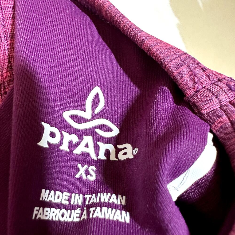 Prana Delicate Tank Top Sleeveless Square Neck Racerback Athletic Purple XS - Picture 4 of 5